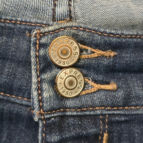 Express Cropped Jeggings Mid Rise Womens Size 8 Style 029080159 - Picture 2 of 9